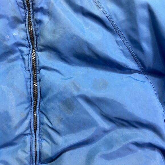 VTG Frostline Kit Jacket Womens Large Blue Belted Down Puffer Insulated Full Zip - Picture 6 of 14